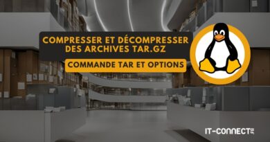 compresser et décompresser un fichier tar.gz sous Linux