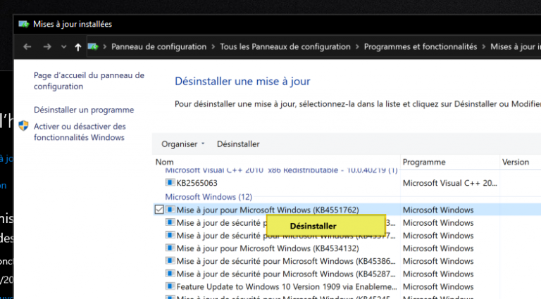 Désinstaller Manuellement Une Mise à Jour Sur Windows 10 It Connect 4971