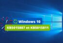 windows 10 KB5015807 et KB5015811