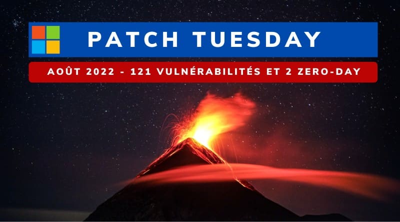 Microsoft Patch Tuesday Août 2022