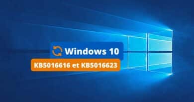 Windows 10 KB5016616 et KB5016623