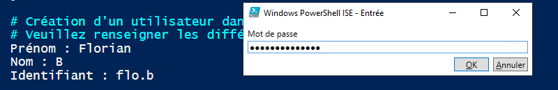 PowerShell - Read-Host Mot de passe