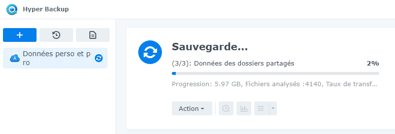 Synology - Hyper Backup - Sauvegarde Azure