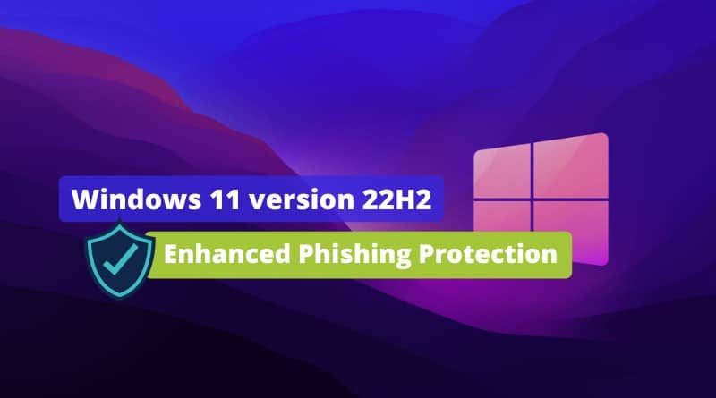 Windows 11 22H2 - Enhanced Phishing Protection