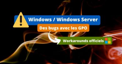 Windows - Septembre 2022 - Bug GPO - Solutions Microsoft