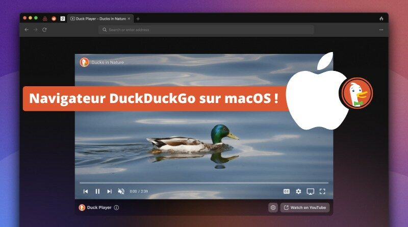 Navigateur DuckDuckGo sur macOS