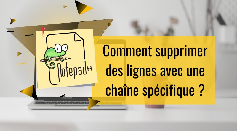 Notepad - Supprimer des lignes avec une chaine spécifique