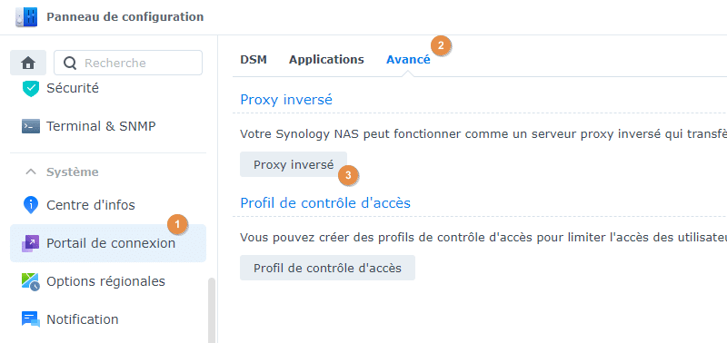 Synology - Configurer reverse proxy