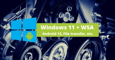 Windows 11 WSA - Android 13