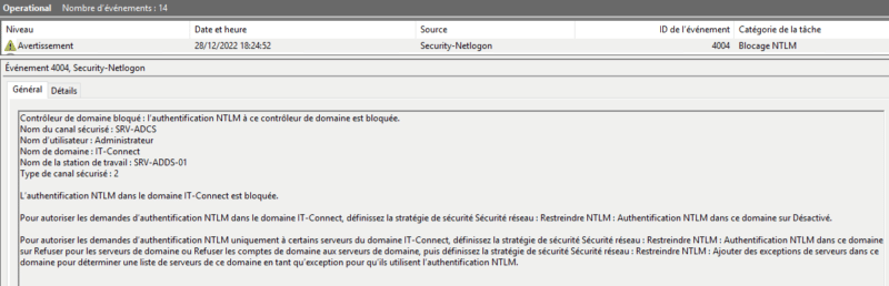 Active Directory - NTLM - Event ID 4004