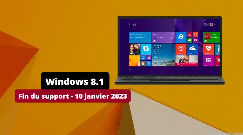 Fin du support Windows 8.1