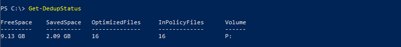 Get-DedupStatus - Déduplication PowerShell