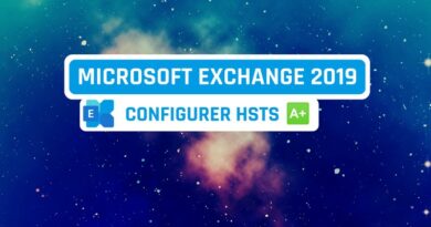 Tutoriel Exchange 2019 - Configurer HSTS