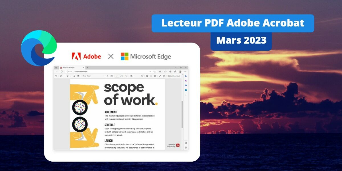 Microsoft Edge - Lecteur PDF Adobe Acrobat