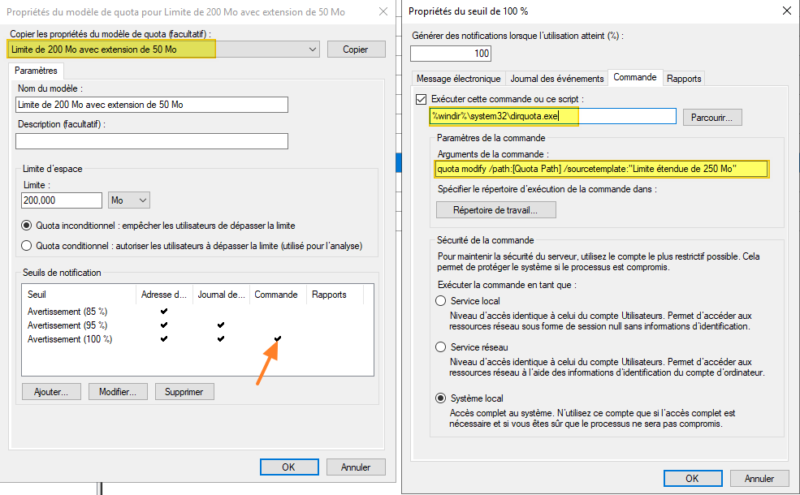 FSRM - Bonus pour le quota