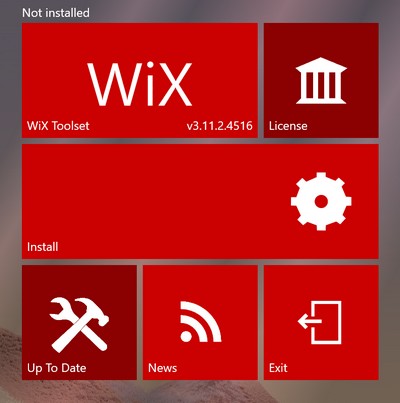 Installation WiX Toolset