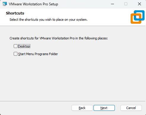 Installer VMware Workstation Pro 17 - Etape 5