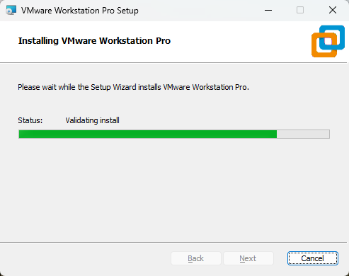 Installer VMware Workstation Pro 17 - Etape 6