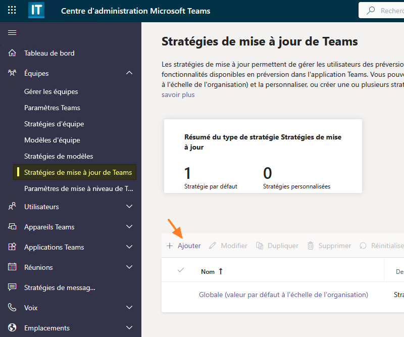 Microsoft 365 - Activer le nouveau Teams - Etape 1