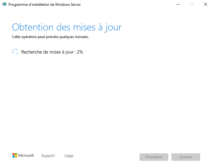 Mise à niveau Windows Server 2019 vers Windows Server 2022 - Etape 8