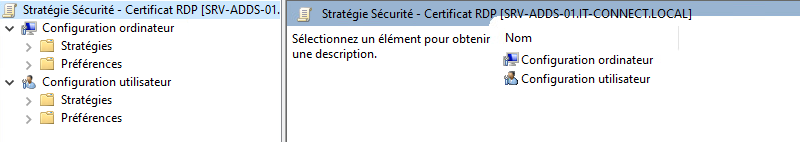 ADCS - GPO - Certificat RDP - 1