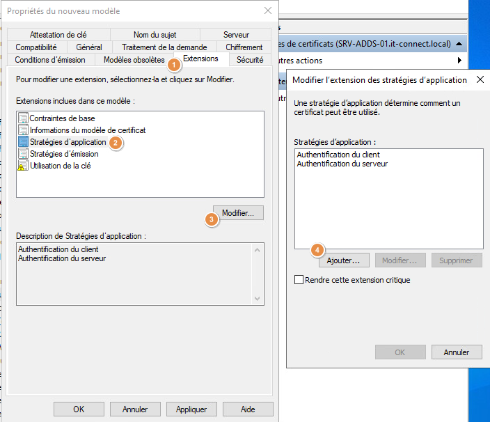 ADCS - Modèle certificat RDP - 4