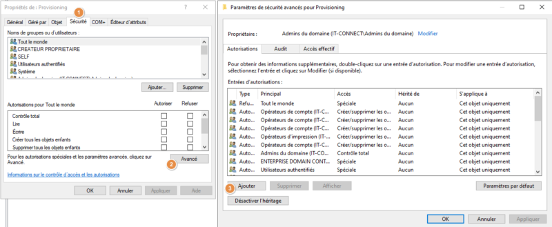MDT - Intégrer ordinateur au domaine Active Directory - Déléguer droits - 2