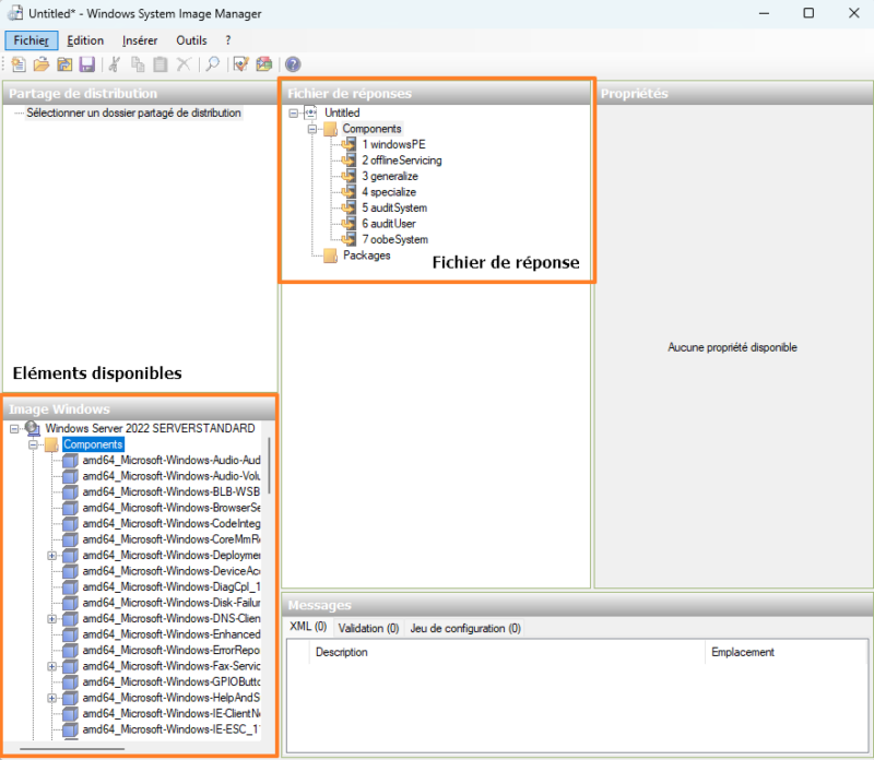 WSIM - Créer fichier de réponse Windows Server