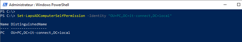 Windows LAPS - Set-LapsADComputerSelfPermission