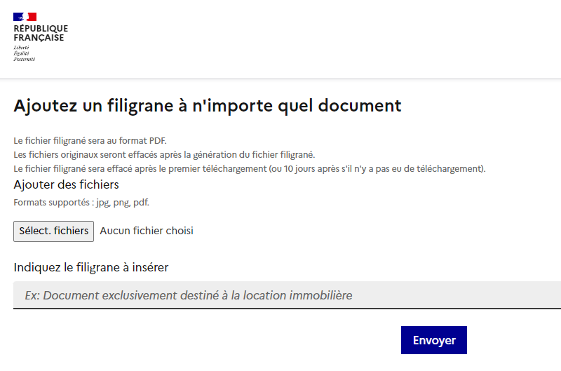 Ajouter filigrane en ligne à un document