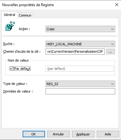 GPO - PersonalizationCSP