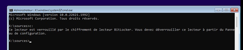 Lecteur verrouillé avec BitLocker - Pas possible de copier Untilman