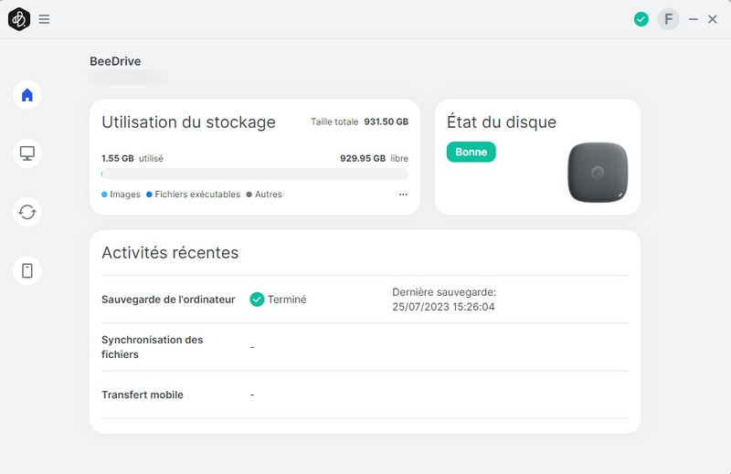 Synology BeeDrive - Vue d'ensemble