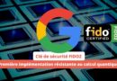 Clé de sécurité FIDO2 informatique quantique