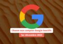 Suppression compte google inactif décembre 2023