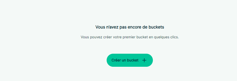 Leviia - Créer un bucket