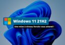 Mise à niveau obligatoire pour Windows 11 21H2