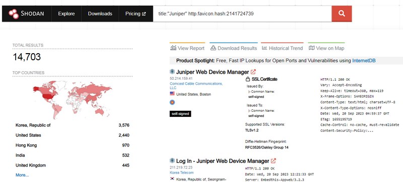 Shodan Juniper CVE-2023-36845