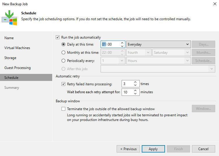 Veeam Backup et Replication 12 - Créer un job de sauvegarde - 6