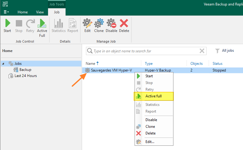 Veeam Backup et Replication 12 - Créer un job de sauvegarde - 7