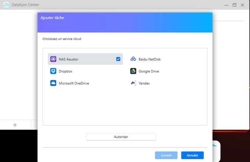 ASUSTOR AS5404T - ADM - DataSync Center