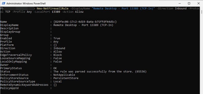 VM Azure - Changer port RDP - Règle pare-feu Windows