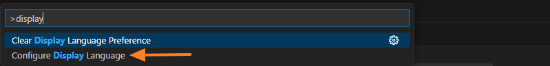 VSCode - Paramétrer langue affichage