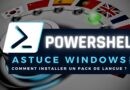 Installer pack de langue windows avec powershell