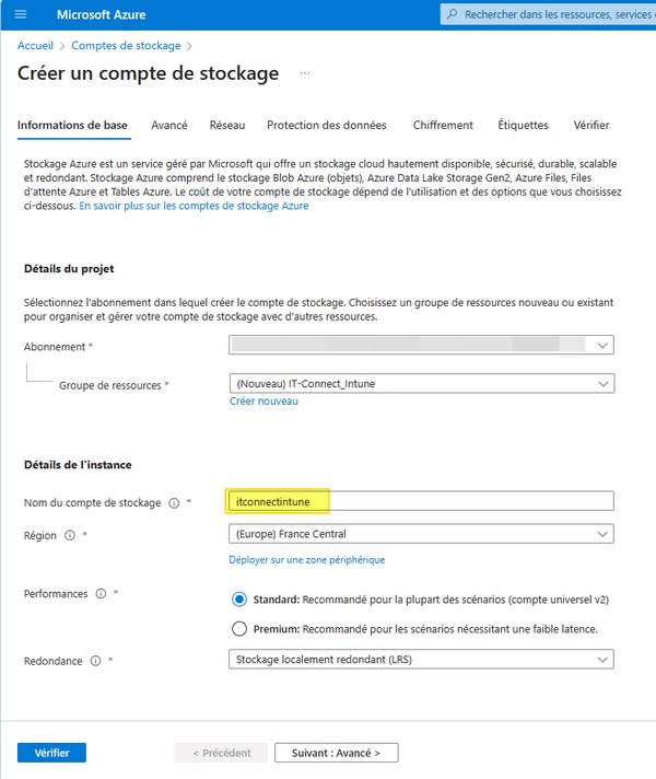 Intune - Azure Blob Storage - Image - 1