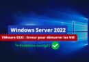 Windows Server 2022 KB5032198 résolution erreur VMware