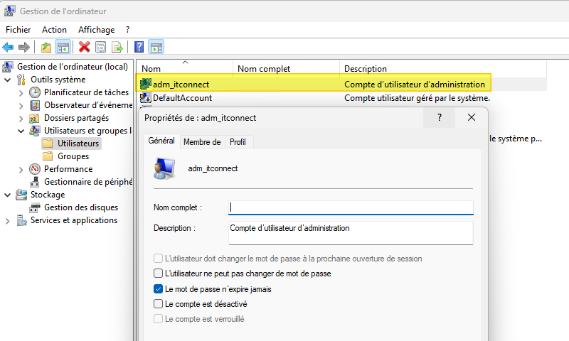 Intune - Gérer compte administrateur local - Etape 8