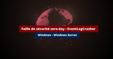 Faille de sécurité zero-day - Windows EventLogCrasher