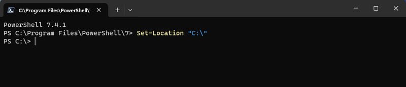 PowerShell 7 - Set-Location