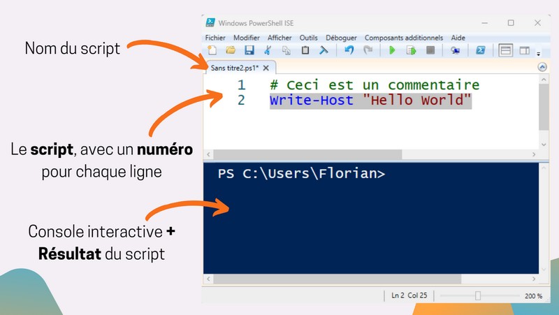Présentation interface de PowerShell ISE - Partie 1